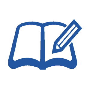 ノートと鉛筆のイラスト